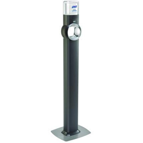 PURELL FS8 Floor Stand Dispenser with Energy-on-the-Refill and SMARTLINK Capability, 12.75 x 11.25 x 39, Graphite (7724DS)