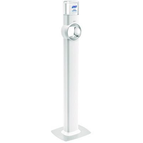 PURELL FS8 Floor Stand Dispenser with Energy-on-the-Refill and SMARTLINK Capability, 12.75 x 11.25 x 39, White (7720DS)
