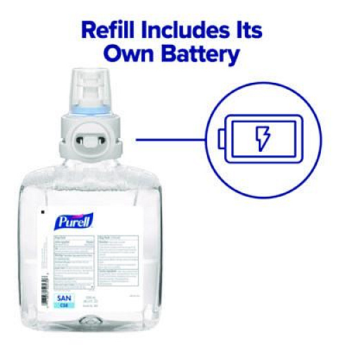 PURELL CS8 Hand Sanitizer Floor Stand with Dispenser, 1,200 mL, 13.5 x 5 x 28.5, Graphite (7418DS)