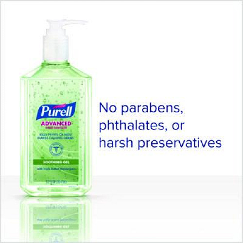 PURELL Advanced Hand Sanitizer Soothing Gel, 12 oz Pump Bottle, Fresh Scent (363912EA)