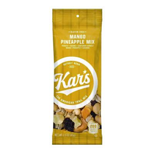 Kar's Trail Mix Variety Pack, Mango Pineapple/Sweet 'N Spicy/Yogurt Apple Nut, 24 Packets/Box (SN08361)