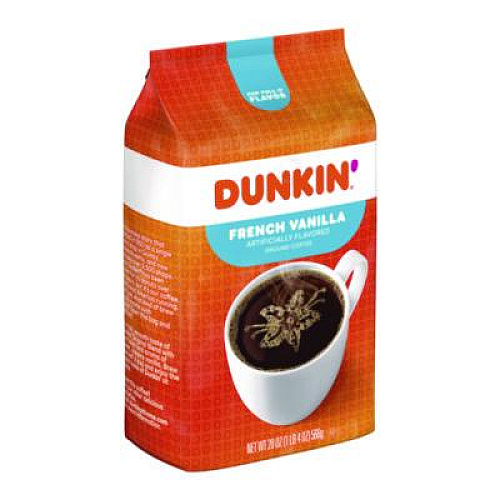 Dunkin' French Vanilla Coffee, 18 oz Bag (00680)