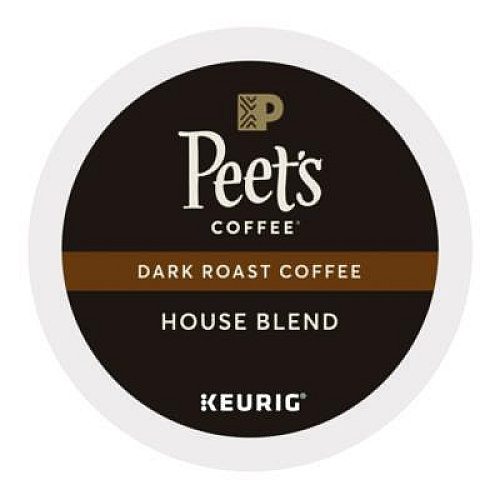 Peet's Coffee & Tea House Blend Coffee K-Cups, 22/Box (6546)