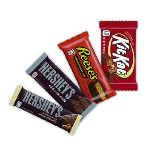 Hershey's Full Size Chocolate Candy Bar Variety Pack, Assorted, 1.5 oz Bars, 30 Bars (20650)