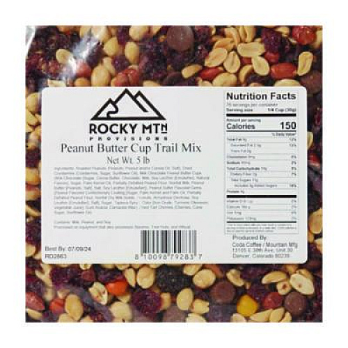 Mountain Manufacturing Peanut Butter Cup Roasted Trail Mix, 80 oz Bag, 4/Carton (CDA79283)