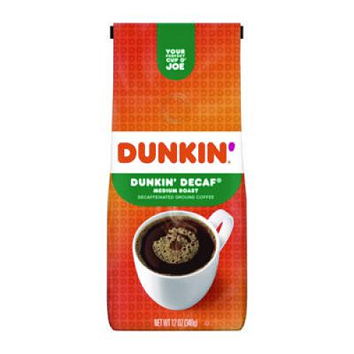 Dunkin' Original Blend Decaf Coffee, 12 oz Bag (00048)