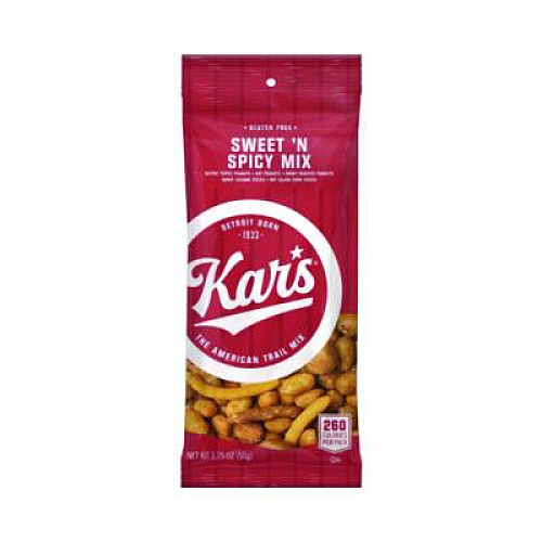 Kar's Trail Mix Variety Pack, Mango Pineapple/Sweet 'N Spicy/Yogurt Apple Nut, 24 Packets/Box (SN08361)