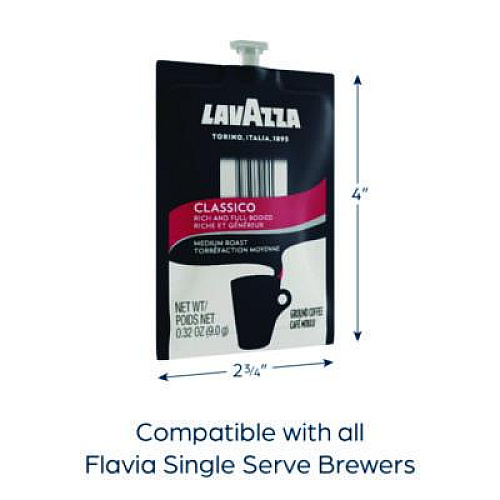 Lavazza FLAVIA Coffee Freshpacks, Classico, 85/Carton (MDR00277)