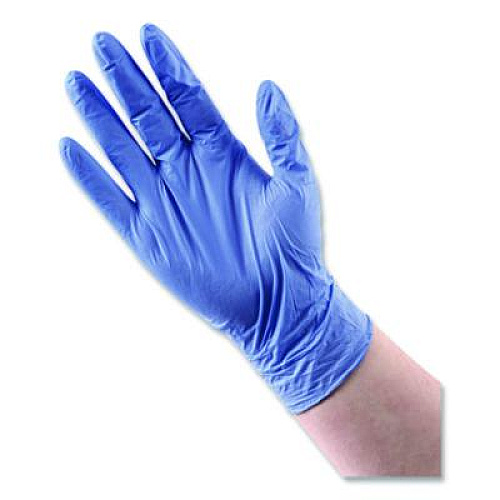 Boardwalk 380 Series Disposable General-Purpose Nitrile Gloves, Powder-Free, Medium, 4 mil Thick, 9.5" Long, Blue, 100/Box, 10 Boxes/CT (380MCTA)