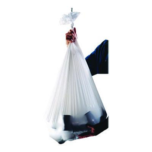 Heritage Linear Low-Density Can Liners, 16 gal, 0.7 mil, 24" x 32", Clear, Interleaved Roll, 500/Carton (1578142)