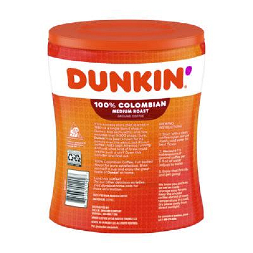 Dunkin' Columbian Coffee, 27.05 oz Canister (8133401292)