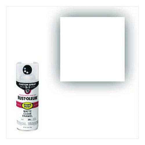 Rust-Oleum Stops Rust 5-in-1 Spray Paint, Matte Clear, 12 oz Aerosol Can, 6/Carton (376868CT)