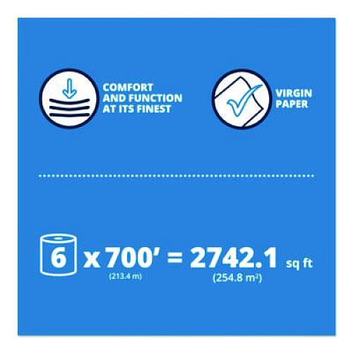 Papernet HyTech Seas Hardwound Roll Towel Heavenly Soft Standard, 1-Ply, 7.9" x 700 ft, White, 6/Carton (410113)