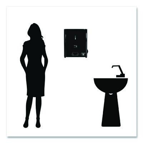 Papernet Hy Tech Towel Dispenser, Manual, 12.4 x 9.3 x 16.5, Black (419484)