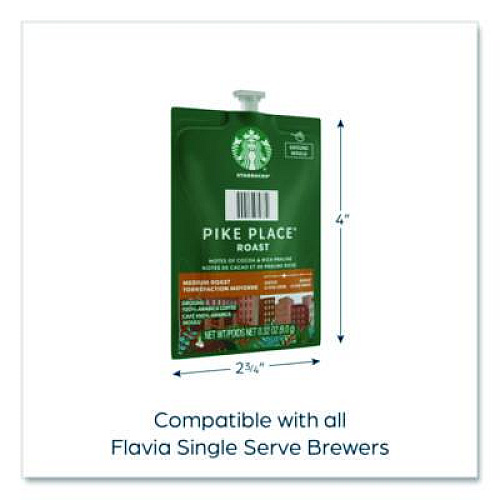 FLAVIA Starbucks Pike Place Roast Coffee Freshpack, 38/Carton (48725)