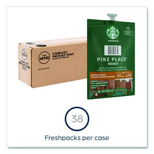 FLAVIA Starbucks Pike Place Roast Coffee Freshpack, 38/Carton (48725)
