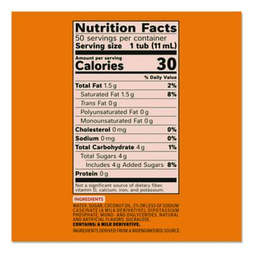 Coffee mate Liquid Coffee Creamer, Pumpkin Spice, 0.38 oz Mini Cups, 50/Box, 4 Boxes/Carton (75520CT)