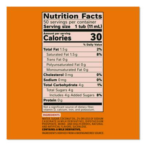 Coffee mate Liquid Coffee Creamer, Pumpkin Spice, 0.38 oz. Mini Cups, 50/Box (75520)