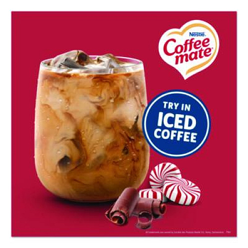 Coffee mate Liquid Coffee Creamer, Peppermint Mocha, 0.38 oz Mini Cups, 50/Box (76060)