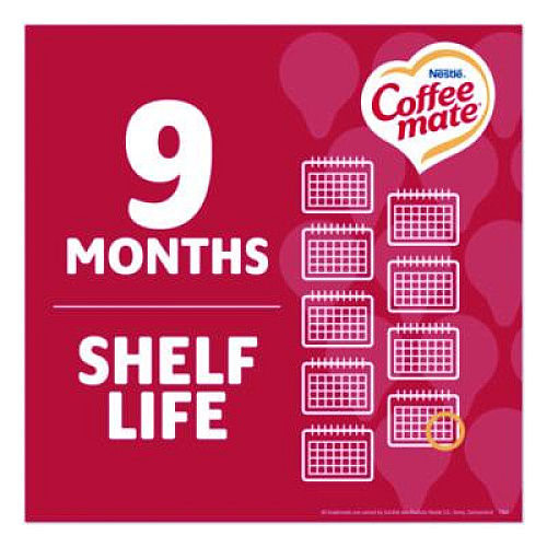 Coffee mate Liquid Coffee Creamer, Peppermint Mocha, 0.38 oz Mini Cups, 50/Box, 4 Boxes/Carton (76060CT)