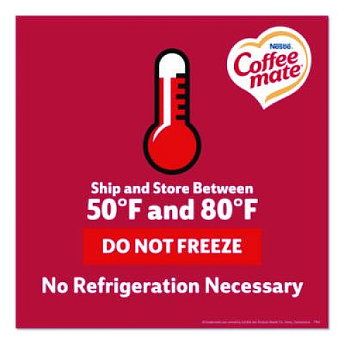 Coffee mate Liquid Coffee Creamer, Peppermint Mocha, 0.38 oz Mini Cups, 50/Box, 4 Boxes/Carton (76060CT)