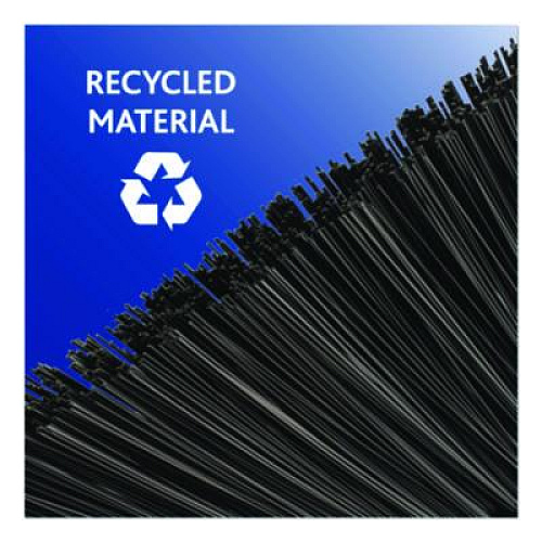 O-Cedar Outdoor PowerCorner Angle Broom, 48" Handle, Black/Gray (168215)