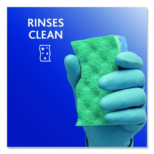 O-Cedar Scrunge Non-Scratch Scrub Sponge, 2.63 x 4.25, 1" Thick, Green/Blue, 2/Pack, 8 Packs/Carton (169431CT)