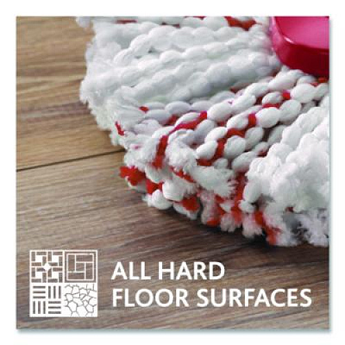 O-Cedar EZWring Deep Clean Refill, Microfiber, Custom size for EZ Wring Mop System, Red/White (170500)