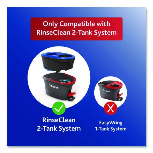 Rinse Clean Refill, Microfiber, Custom Size for Rinse Clean Mop Systems, Blue/White, 2/Pack (172092)
