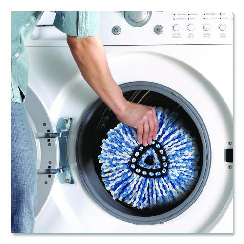 Rinse Clean Refill, Microfiber, Custom Size for Rinse Clean Mop Systems, Blue/White, 2/Pack (172092)