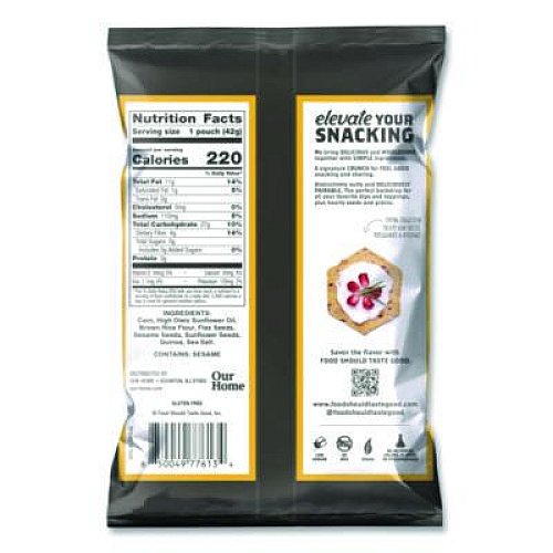 Food Should Taste Good Tortilla Chips, Multigrain with Sea Salt, 1.5 oz., 24/Carton (77613)