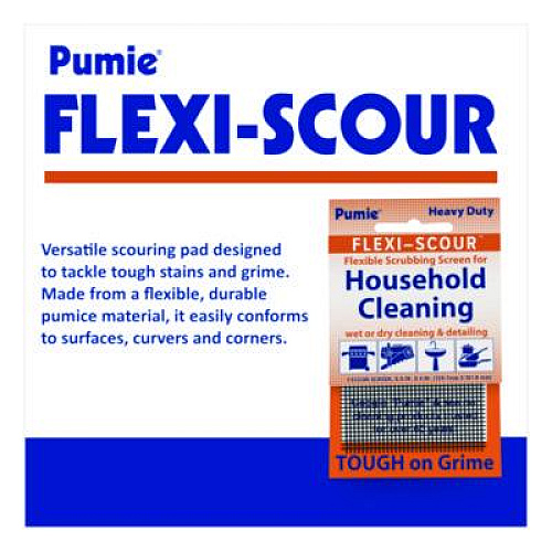 Pumie Flexible Scouring Screen, 5.5 x 4, Black, 48/Carton (FLEX48)