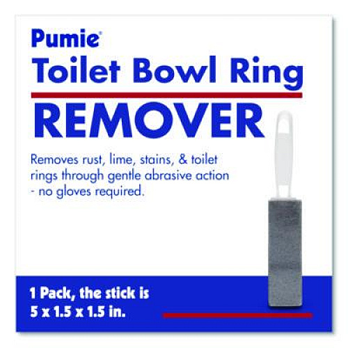 Pumie Toilet Bowl Ring Remover with Handle, 1.25 x 5, Gray, 6/Pack (JAN6)