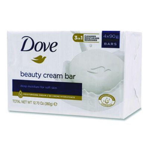 Dove Moisturizing Bar Soap, Pleasant Scent, 3.15 oz, 48/Carton (CB370944)