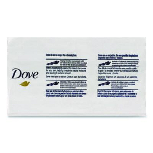Dove Moisturizing Bar Soap, Pleasant Scent, 3.15 oz, 48/Carton (CB370944)