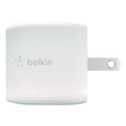 Belkin BOOST CHARGE USB-C PD 3.0 PPS Wall Charger + USB-C to Lightning Cable, White (WCA005DQ1MWH)