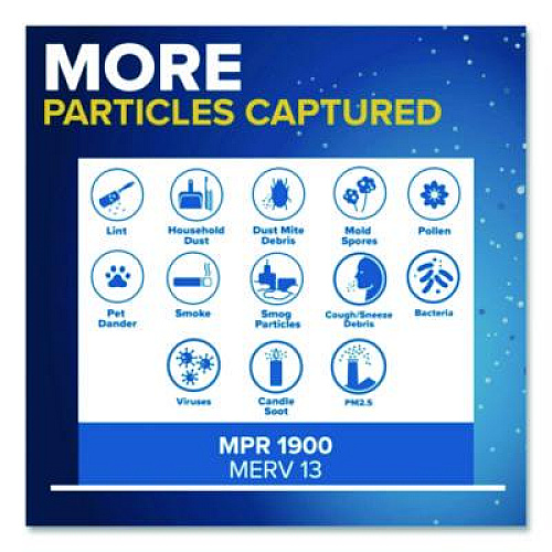 Filtrete Premium Allergen, Bacteria and Virus Air Filter, MERV 13, MPR 1900, 14 x 20, 4/Carton (UA54CA)