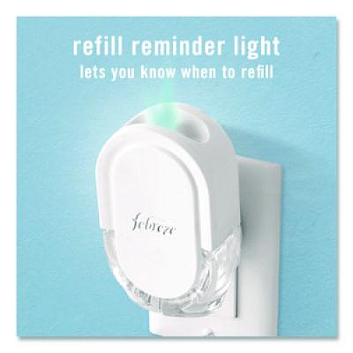 Febreze PLUG Air Freshener Warmer Starter Kit, Clear/White, with (2) Gain Original Refills (4166)
