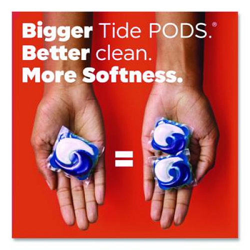 Tide Power PODS Plus Downy Laundry Detergent, April Fresh Scent, 98 oz Tub, 63 Pods/Tub (11807)