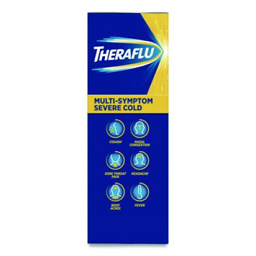 Theraflu Multi-Symptom Severe Cold Hot Liquid Powder, 6 Count (64260603)