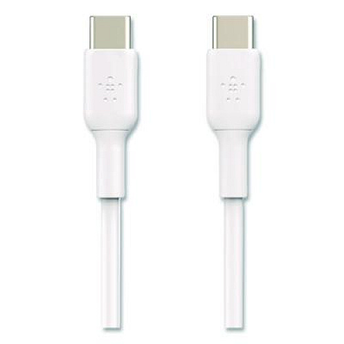 Belkin BOOST CHARGE USB-C to USB-C Cable, 3.3 ft, White, 2/Pack (CAB003BT1MWH)