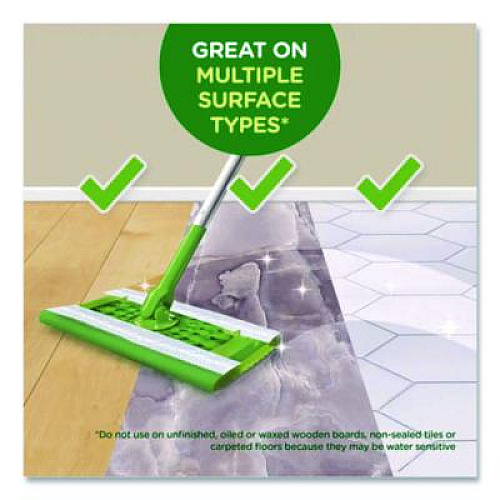 Swiffer Wet Refill Cloths, 8 x 10, Fresh Scent, White, 24/Pack, 6 Packs/Carton (35155)