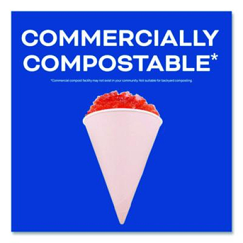 SOLO Cone Water Cups, ProPlanet Seal, 4 oz, Paper, White, 200/Bag, 25 Bags/Carton (4BRCT)