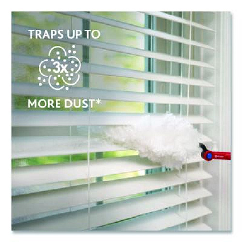 O-Cedar Flex and Catch Duster Heavy-Duty Refills, Polyester, White, 5/Pack (172172PK)