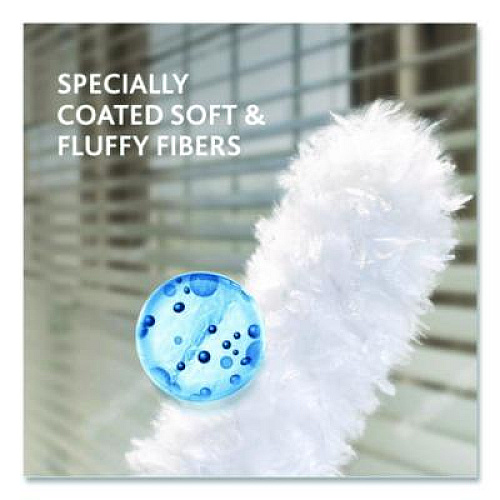 O-Cedar Flex and Catch Duster Heavy-Duty Refills, Polyester, White, 5/Pack (172172PK)