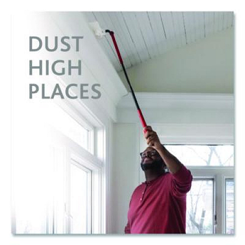 O-Cedar Flex and Catch Duster Heavy-Duty Refills, Polyester, White, 10/Pack, 4 Packs/Carton (172170CT)