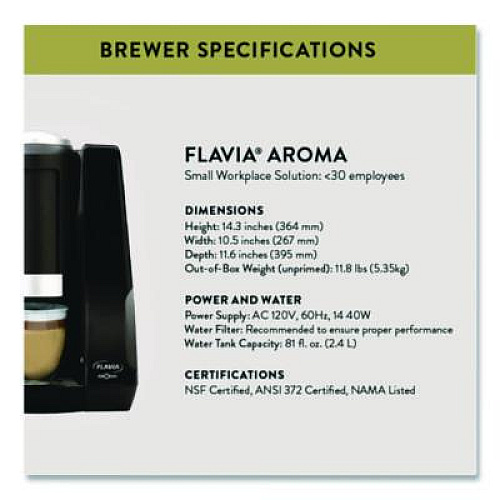 FLAVIA Aroma Single Cup Brewer, Black (18000564)