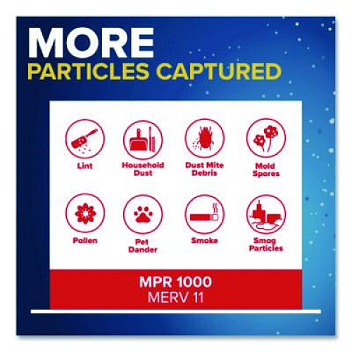 Filtrete Allergen Defense Air Filter, MERV 11, MPR 1000, 14 x 20, 4/Carton (98054CA)
