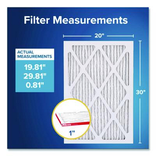 Filtrete Allergen Defense Air Filter, MERV 11, MPR 1000, 20 x 30, 4/Carton (98224CA)