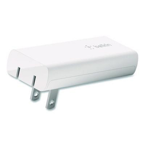 Belkin BOOST CHARGE Dual Wall Charger with PPS + USB-C Cable with Lightning Connector, White (WCB007DQ1MWH)